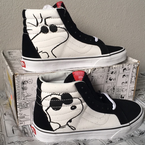Vans Shoes - vans sk8-hi reissue(peanuts)joe cool/black